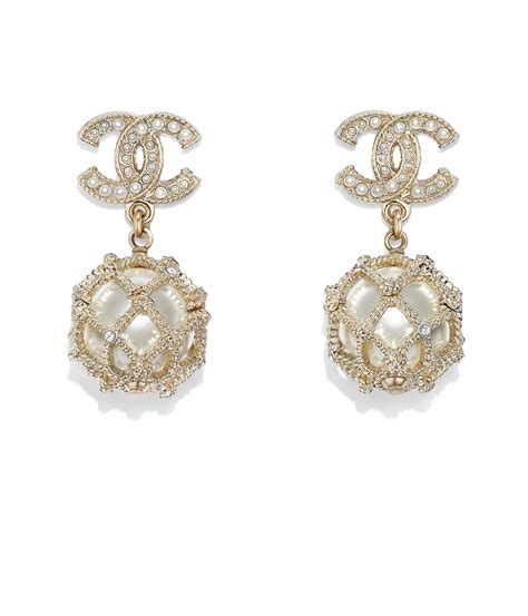 chanel sparkly earrings|Chanel earrings online shop.